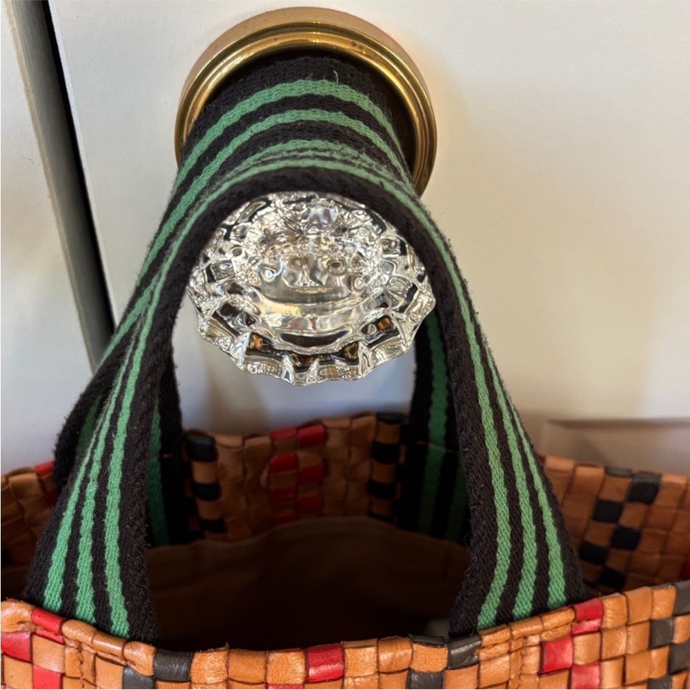 Clare V Woven Leather Bateau Tote Bag - Picture 5 of 6